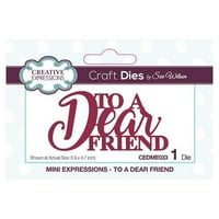 Creative Expressions Craft Dies By Sue Wilson-Mini Expressions-With Sympathy